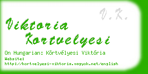 viktoria kortvelyesi business card